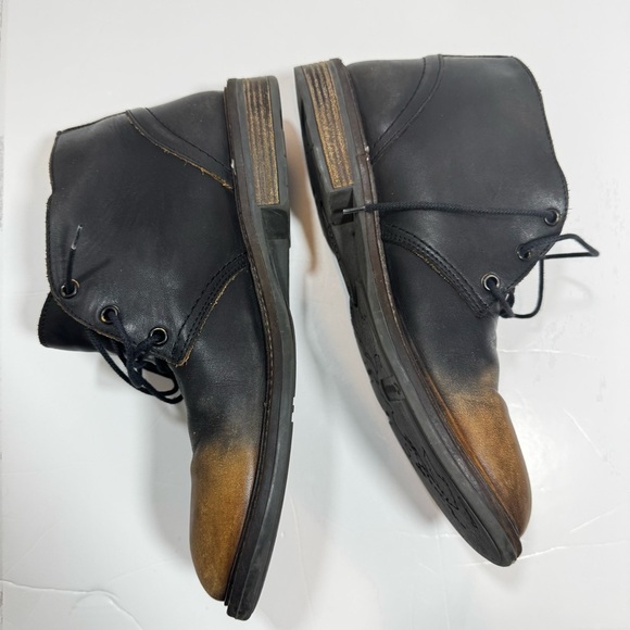 Naot Men’s Ombre Leather Ankle Boots EU 42 US 9 Slip Resistant Made in Israel - Picture 7 of 11